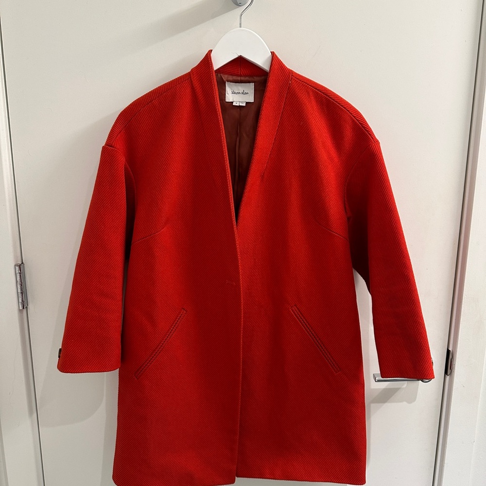 Steven Alan Red Corduroy Tour Coat
